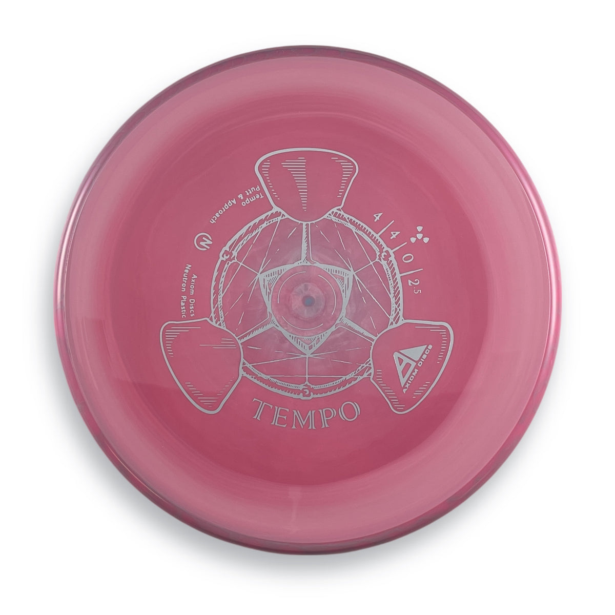 Pink on Pink Haloed Rim Neutron Tempo 176g (Warehouse Gem!!)