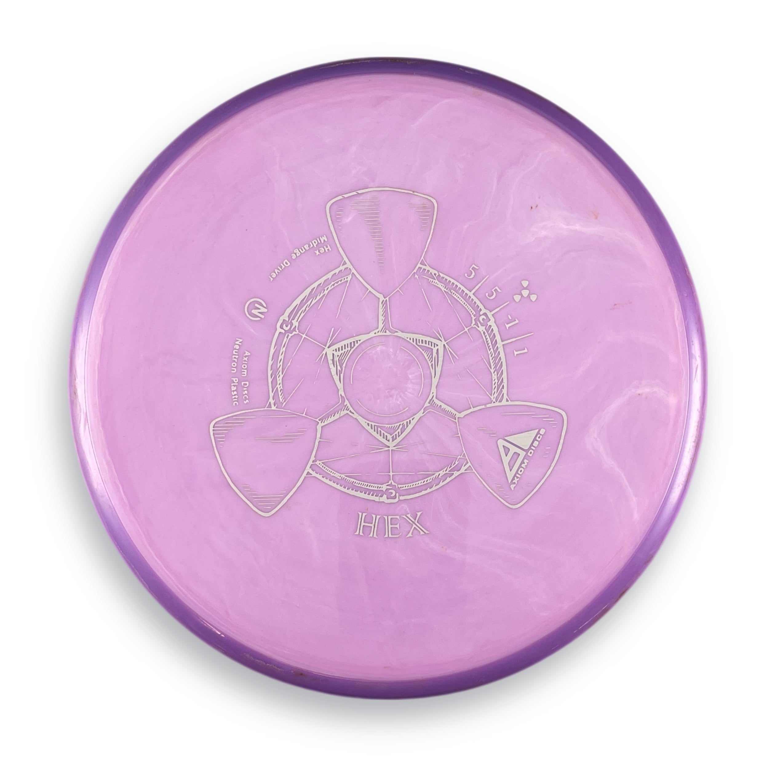 Swirly Stickered Neutron Hex 169g 7.5/10 (Used Gem!!)