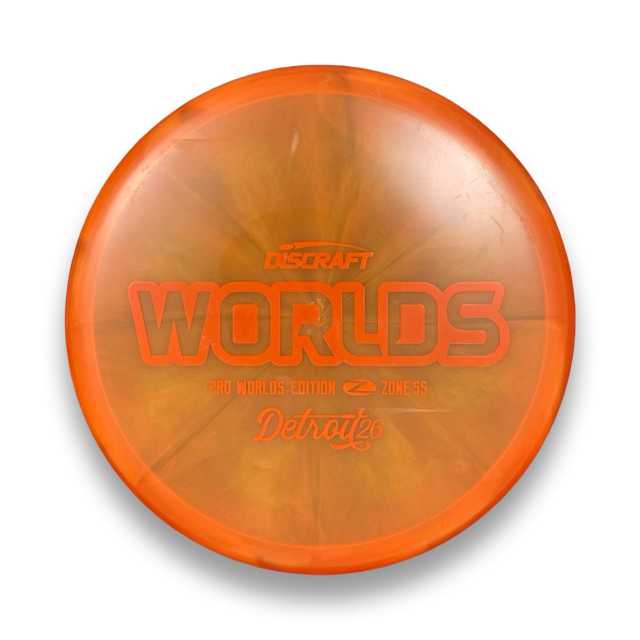 Orange on Orange Worlds Z Swirl Zone SS 175g 8/10 (Used Gem!!)